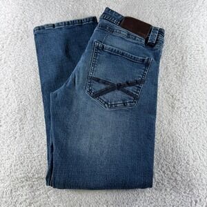 Axel Men's 30 X 30 Slim Boot Cut Stretch Comfort Button Zip Closure Denim Jeans